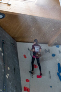 Qualifikationsroute 1 der U13 weiblich beim Weimarer Jugend-Kletterwettkampf 2025