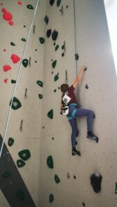 Qualifikationsroute 2 der U13 weiblich beim Weimarer Jugend-Kletterwettkampf 2025