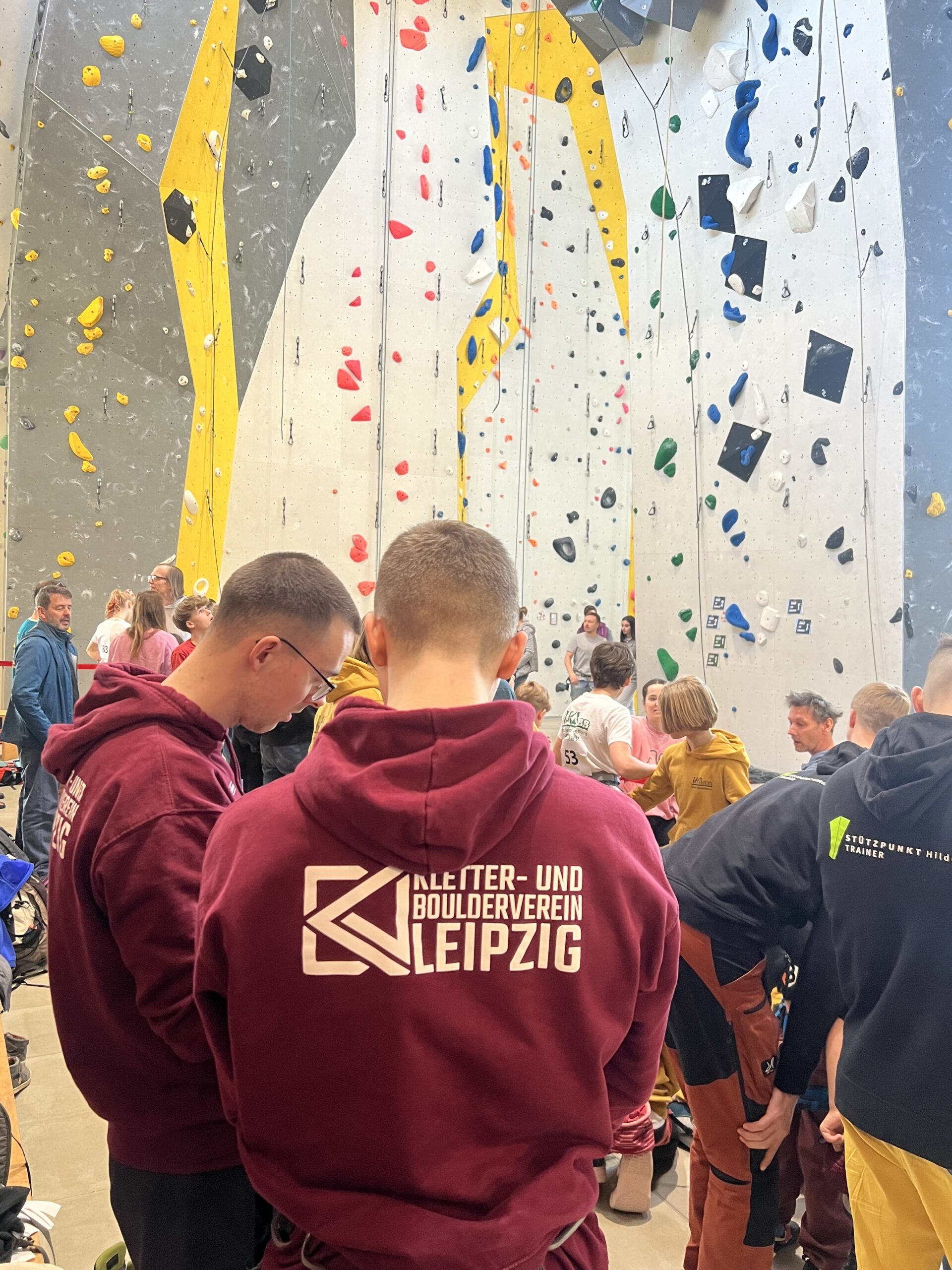 Routenbesprechung vor dem Wettkampf