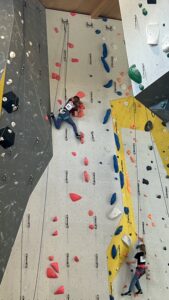 Qualifikationsroute 1 der U13 weiblich beim Weimarer Jugend-Kletterwettkampf 2025