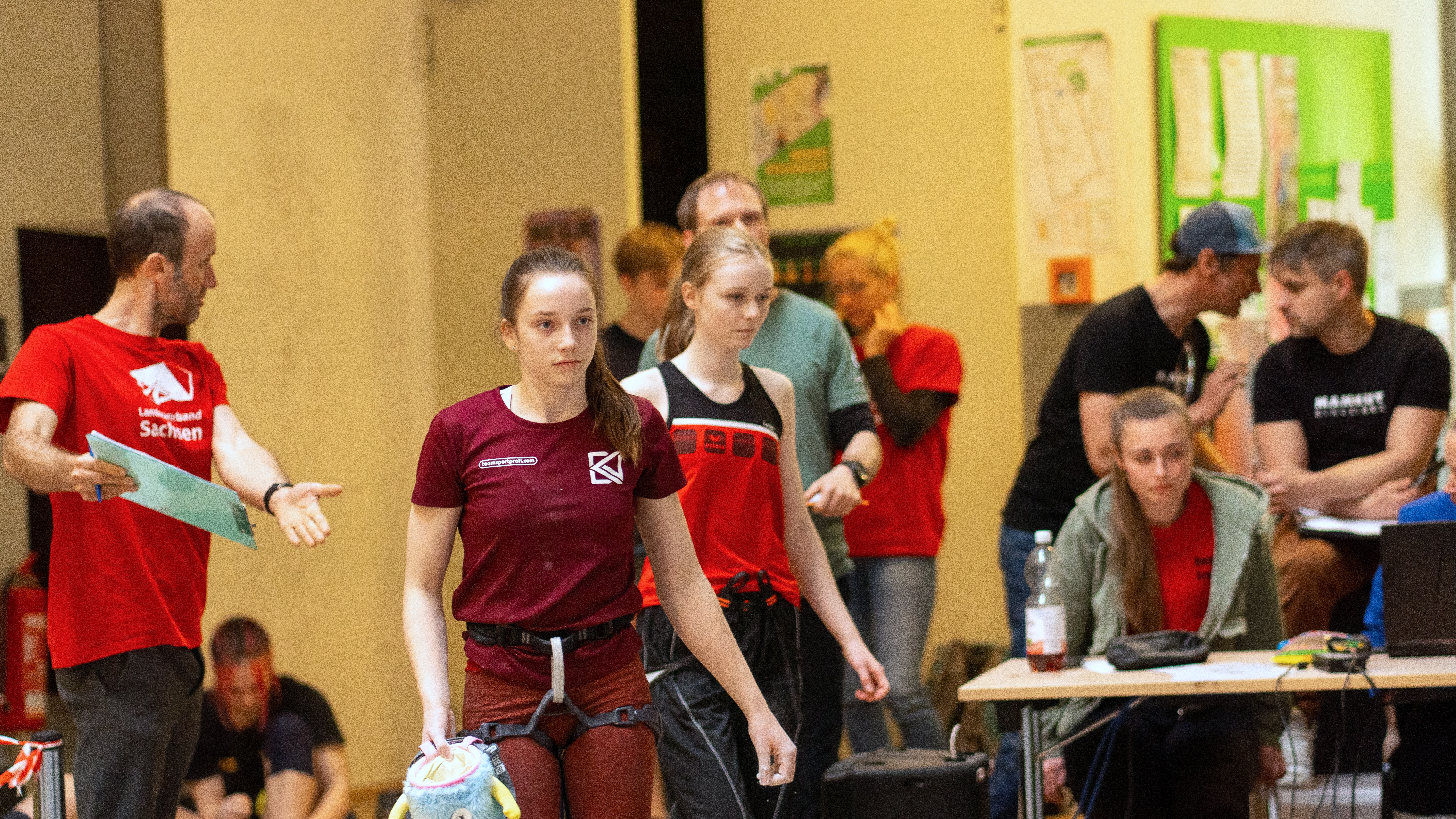 Warten in der Callzone bis zum Aufruf zum Start